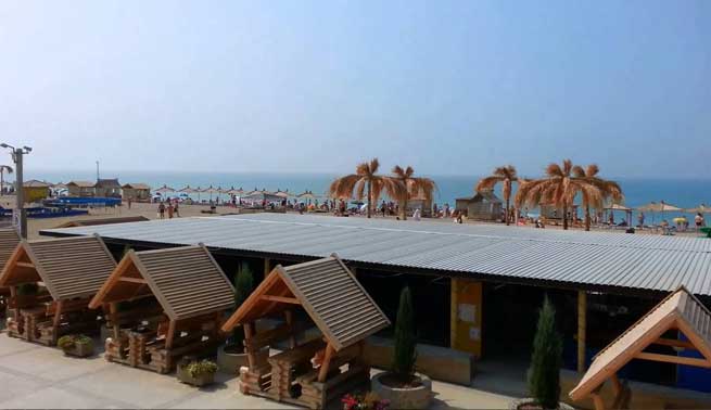 Набережная Прибрежного Отдых в Прибрежном Крым