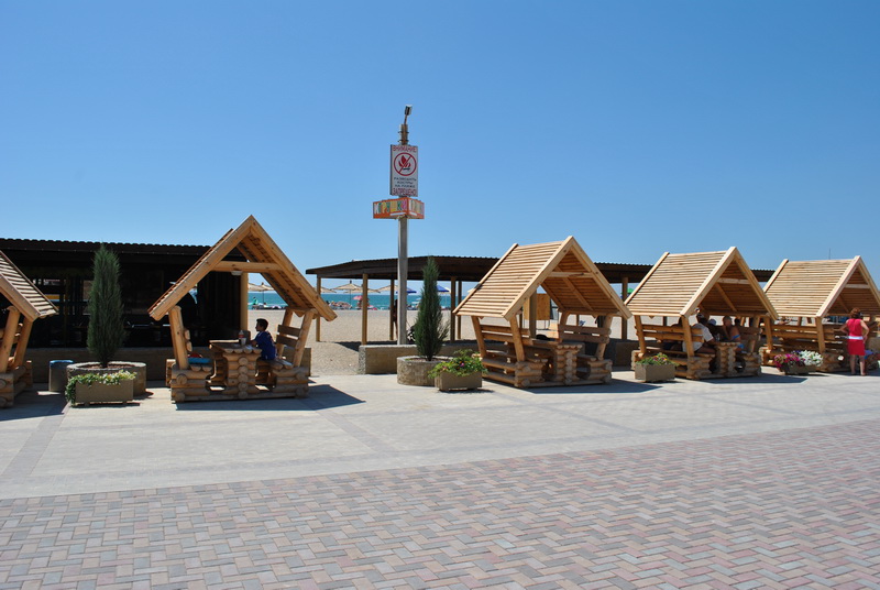 Беседки для отдыха на набережной отдых с детьми в саках